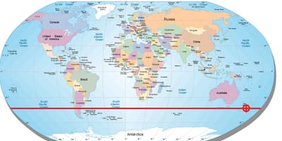 Zemljevid nove zelandije latitude