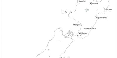 Nova zelandija zemljevid z mesta