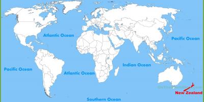 Nova zelandija lokacijo na zemljevidu sveta