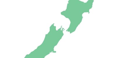 Nova zelandija zemljevidu opiše vektor