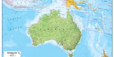 Avstralija nova zelandija zemljevid